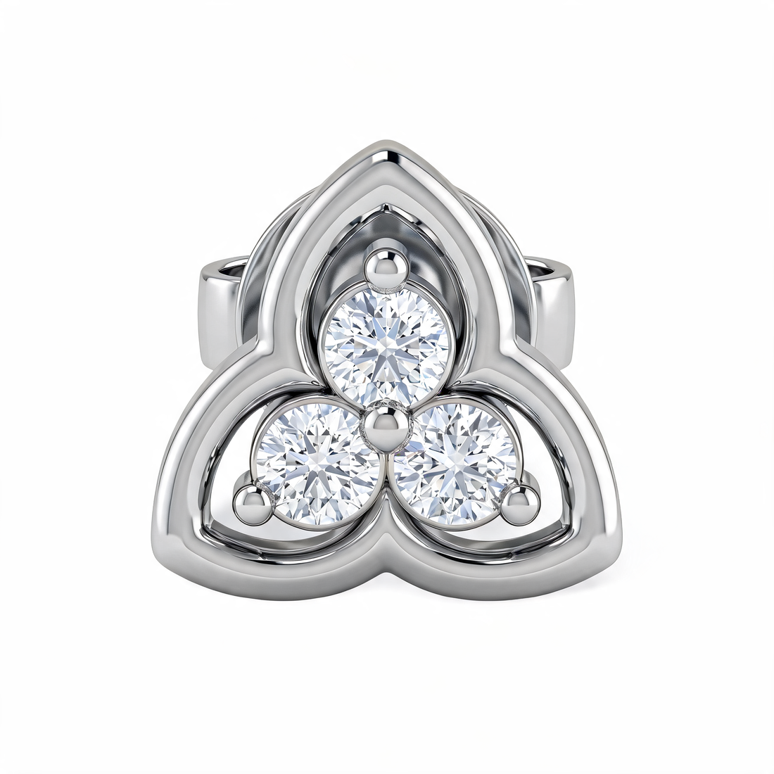 Trinity Knot Lab Grown Diamond Nosepin