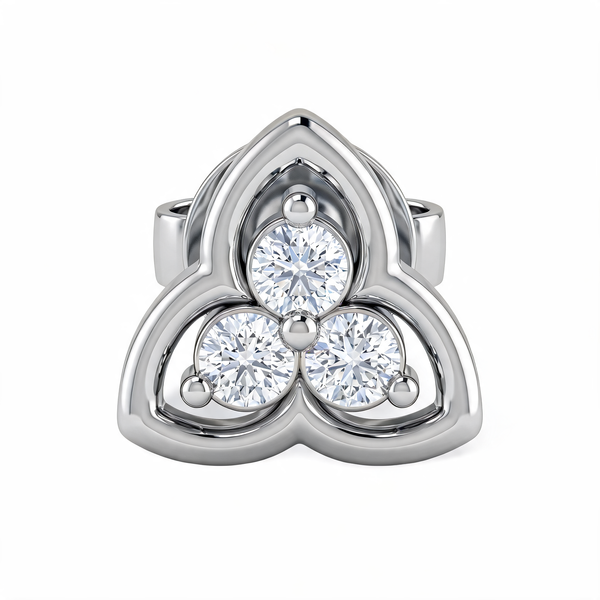 Trinity Knot Lab Grown Diamond Nosepin