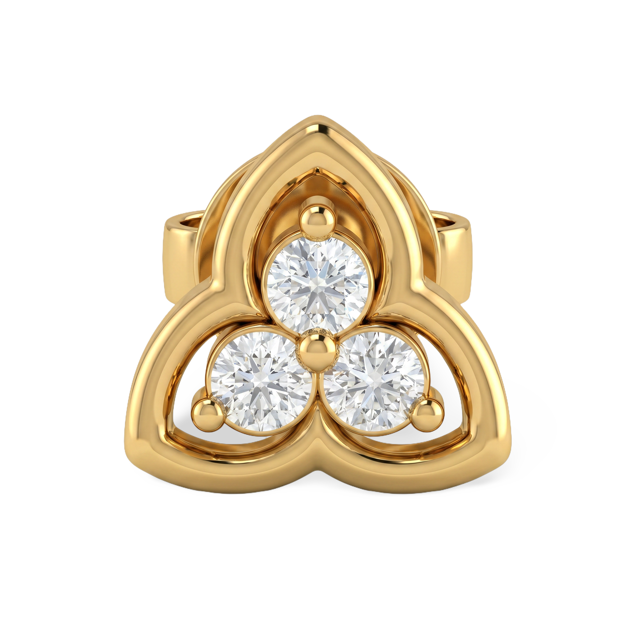 Trinity Knot Lab Grown Diamond Nosepin