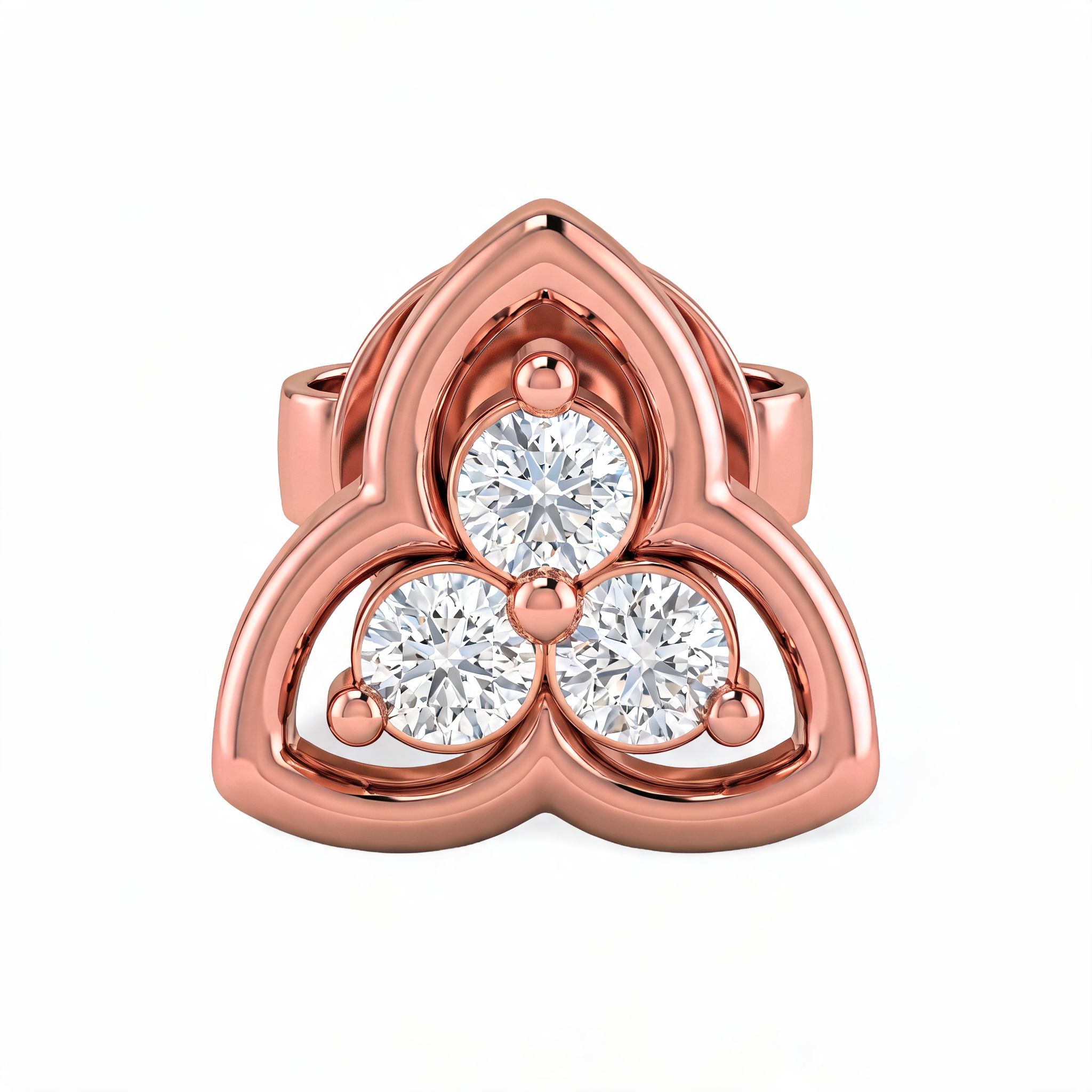 Trinity Knot Lab Grown Diamond Nosepin
