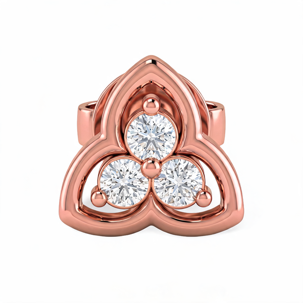 Trinity Knot Lab Grown Diamond Nosepin