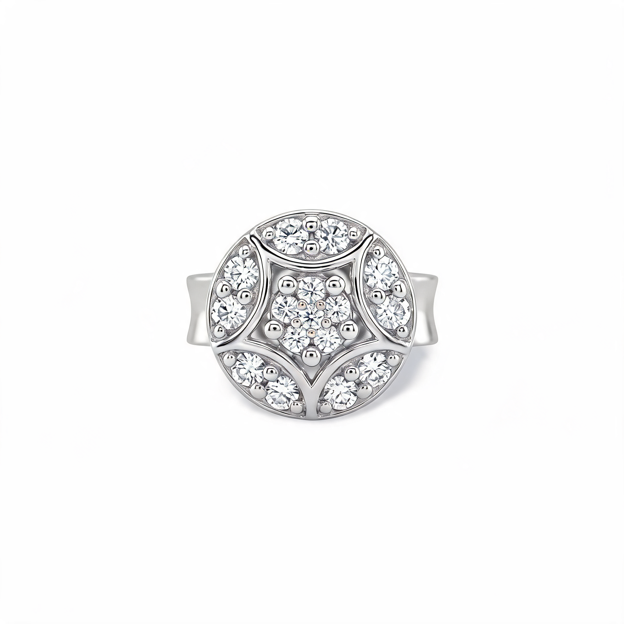 Honeycomb Rosette Lab Grown Diamond Nosepin