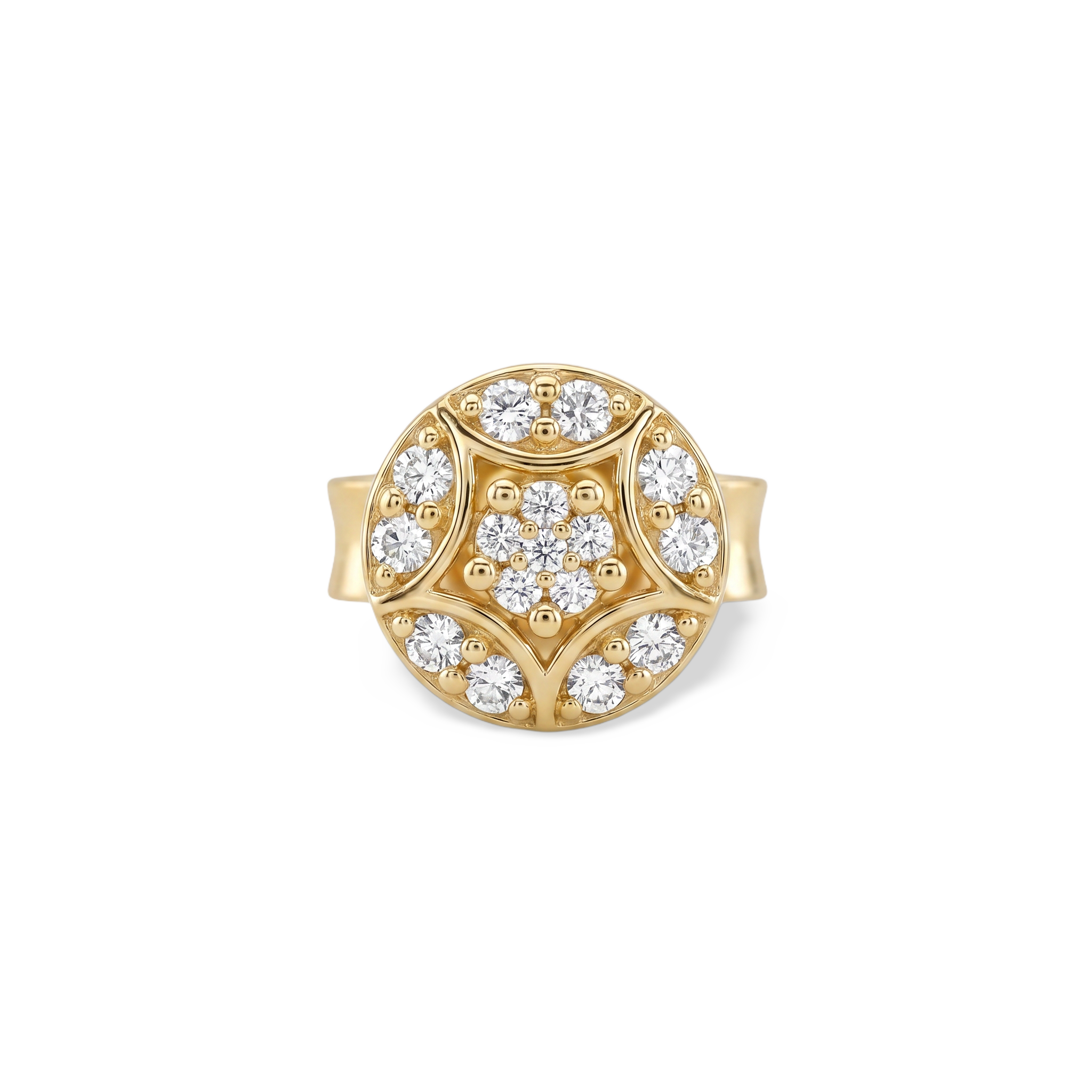Honeycomb Rosette Lab Grown Diamond Nosepin