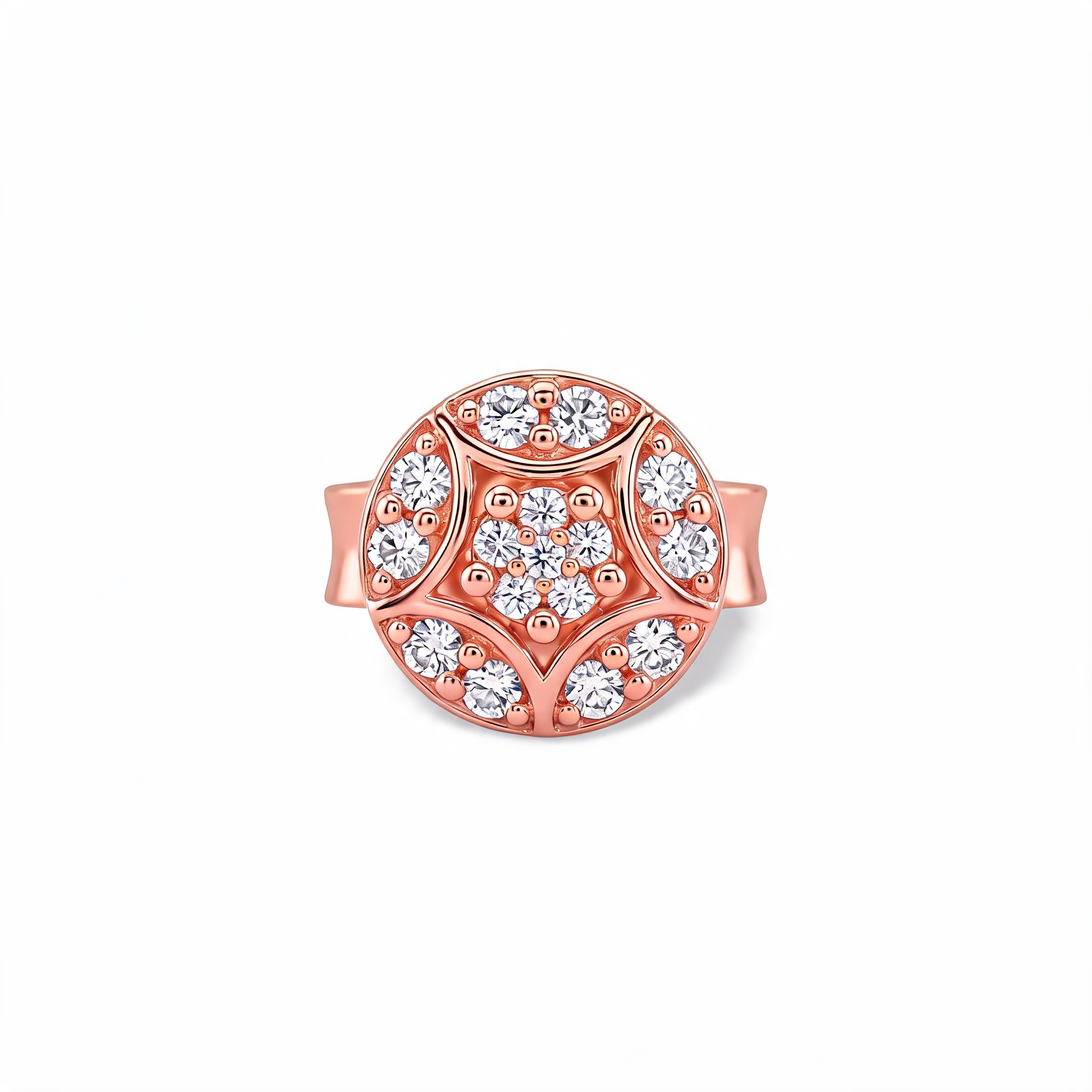 Honeycomb Rosette Lab Grown Diamond Nosepin