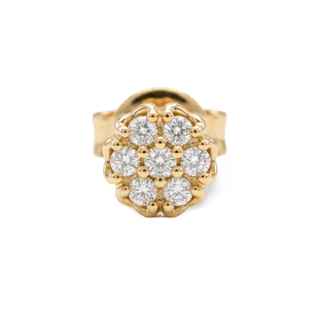 Open Petal Rosette Lab Grown Diamond Nosepin
