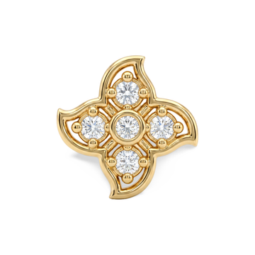Quatrefoil Medallion Lab Grown Diamond Nosepin