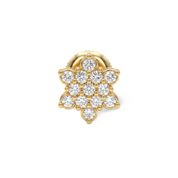 Snowflake Cluster Lab Grown Diamond Nosepin