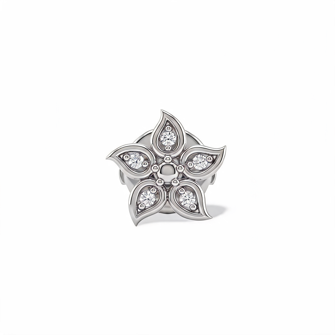 Marquise Petal Flower Lab Grown Diamond Nosepin