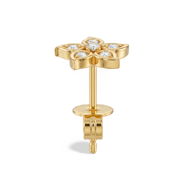 Marquise Petal Flower Lab Grown Diamond Nosepin