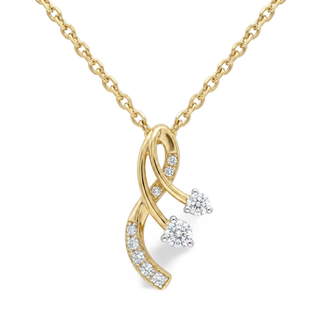 Splendid Star Motif Lab Grown Diamond Pendant
