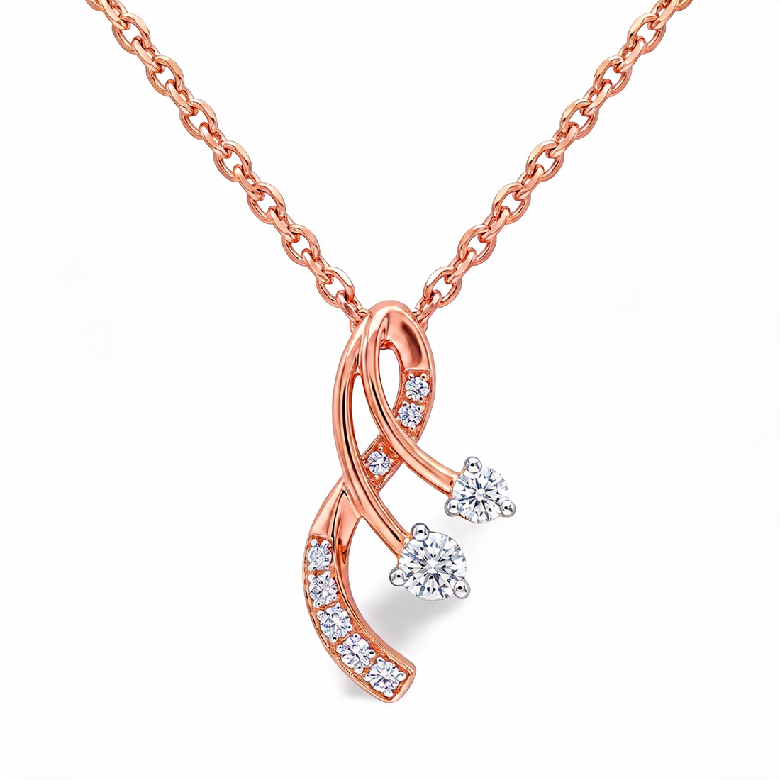 Splendid Star Motif Lab Grown Diamond Pendant