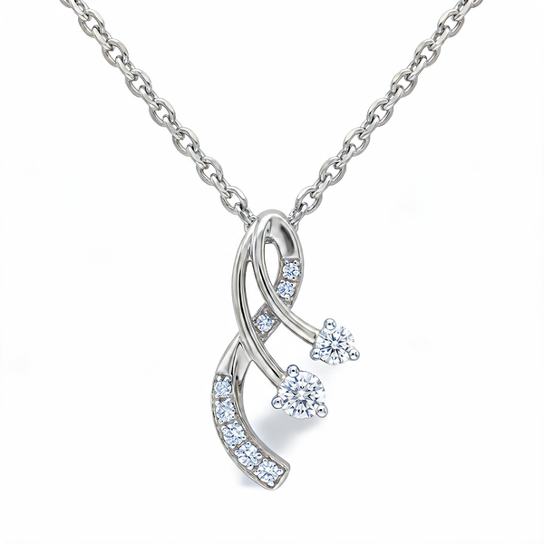 Splendid Star Motif Lab Grown Diamond Pendant