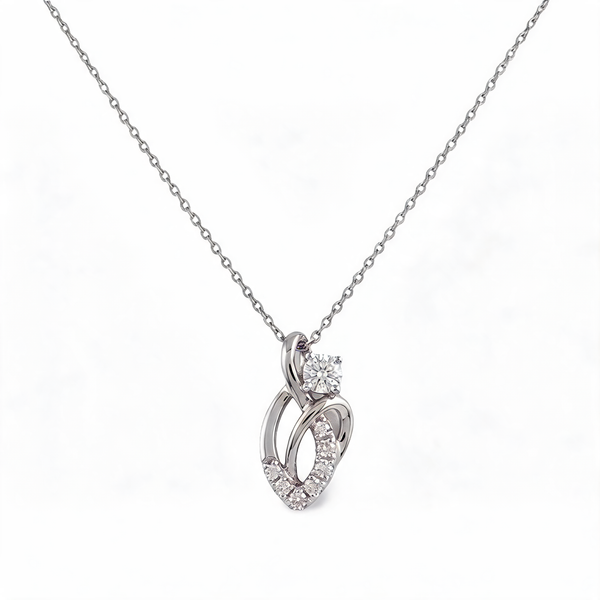 Art Deco Inspiration Lab Grown Diamond Pendant