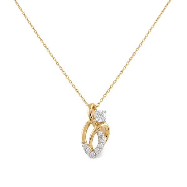 Art Deco Inspiration Lab Grown Diamond Pendant