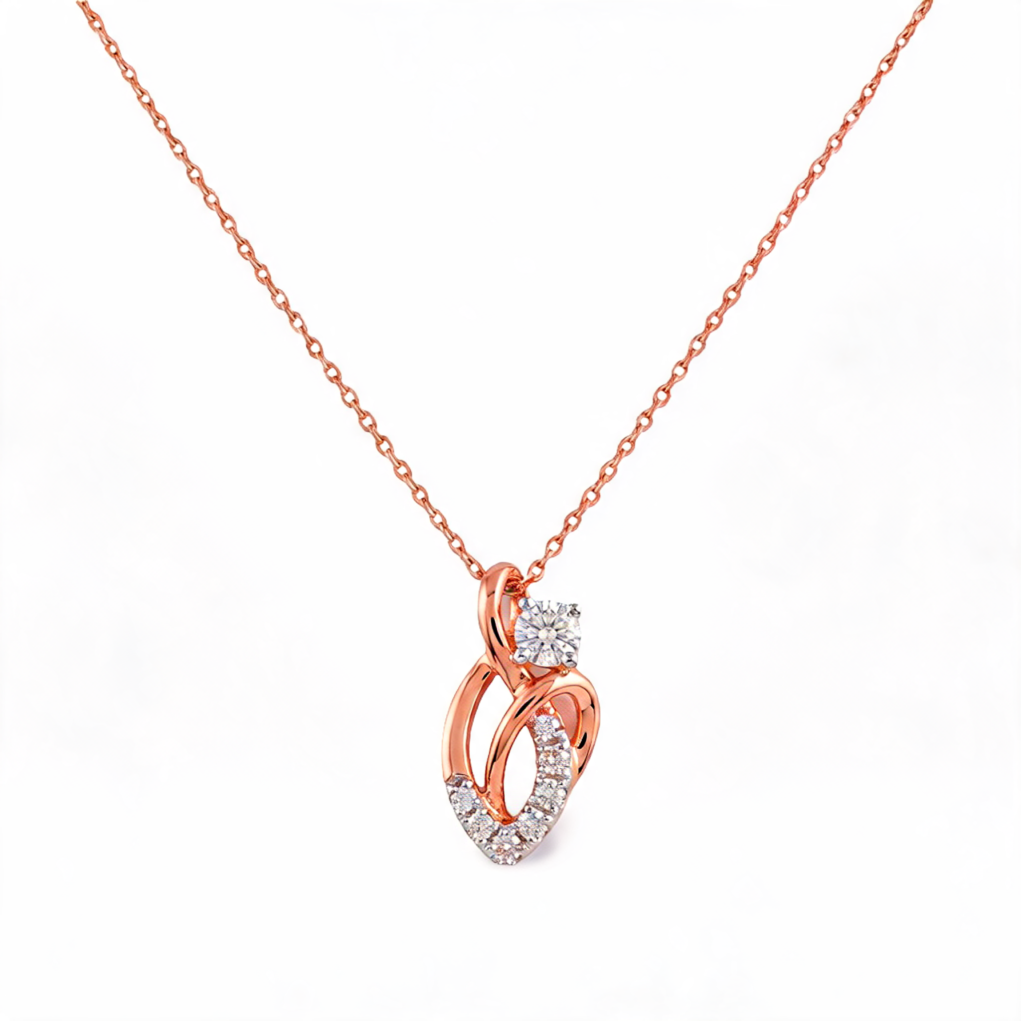 Art Deco Inspiration Lab Grown Diamond Pendant