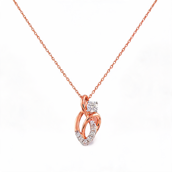 Art Deco Inspiration Lab Grown Diamond Pendant