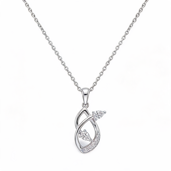 Rare Baguette Accent Lab Grown Diamond Pendant