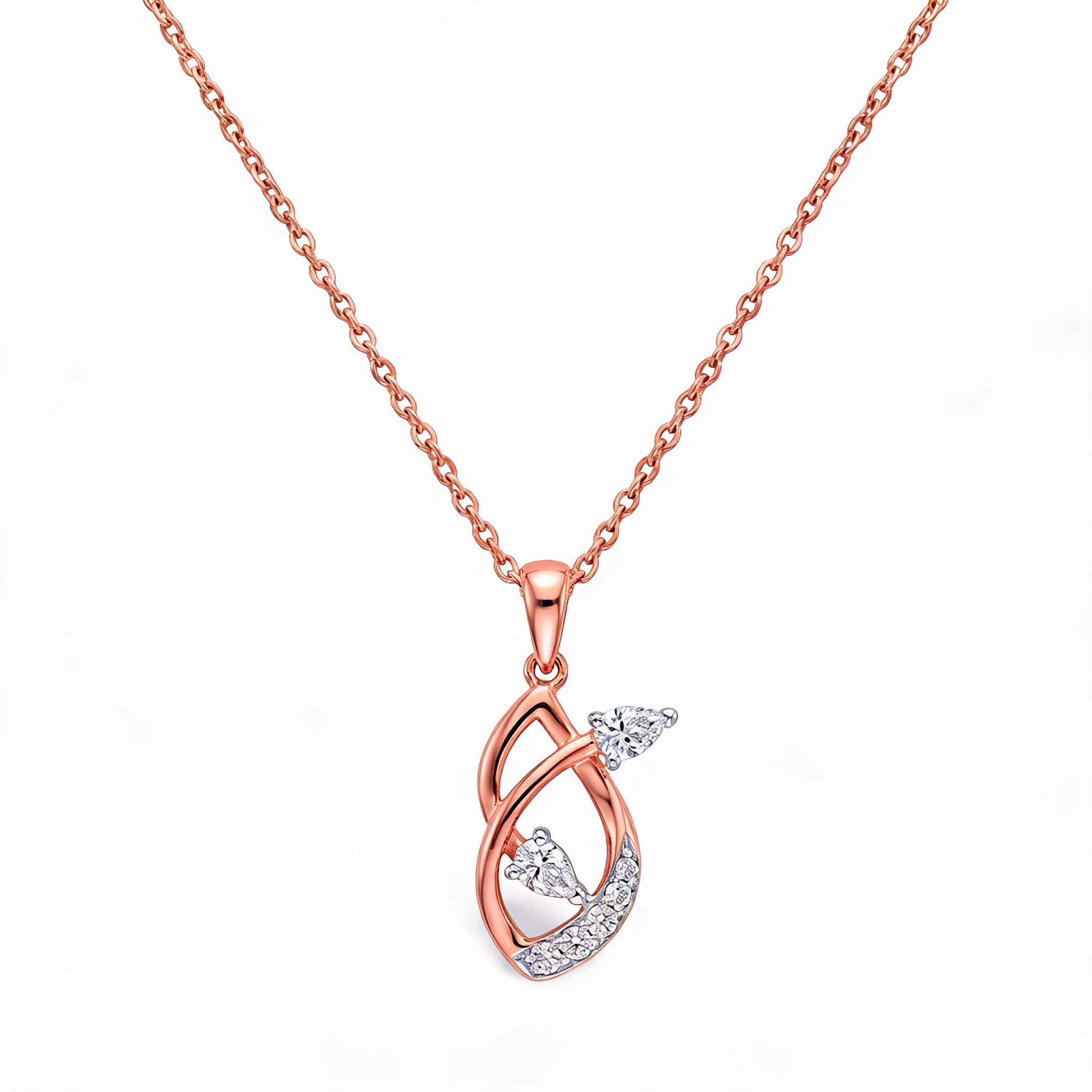 Rare Baguette Accent Lab Grown Diamond Pendant