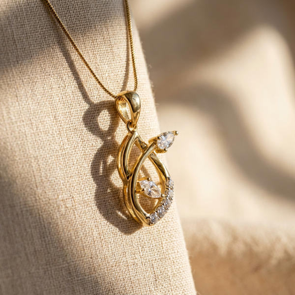 Rare Baguette Accent Lab Grown Diamond Pendant