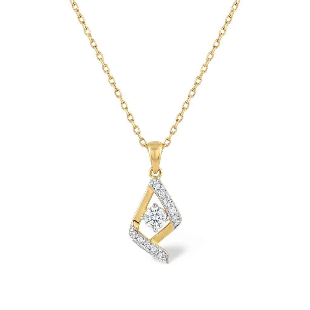 Gorgeous Cascade Style Lab Grown Diamond Pendant