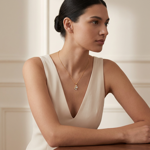 Gorgeous Cascade Style Lab Grown Diamond Pendant