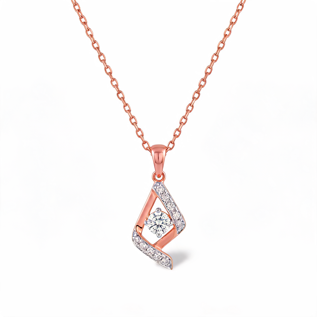 Gorgeous Cascade Style Lab Grown Diamond Pendant