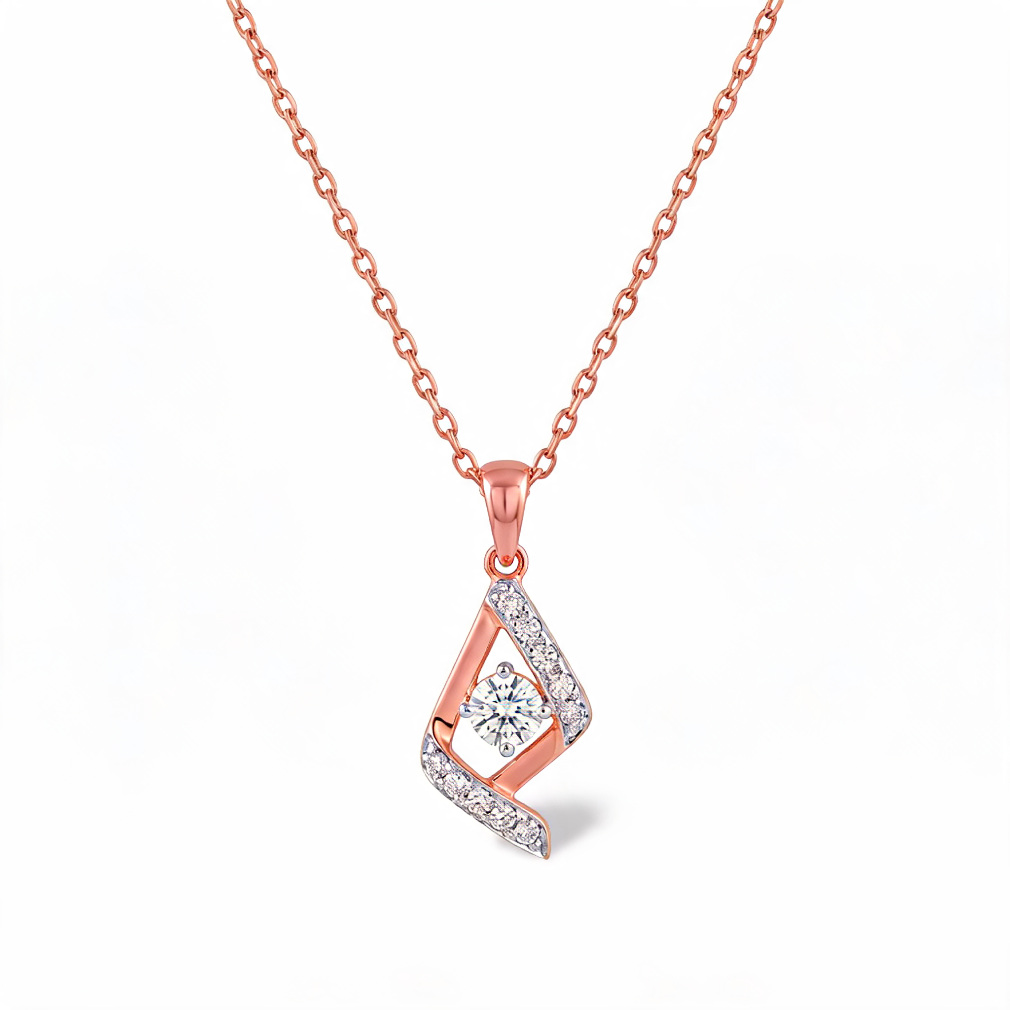 Gorgeous Cascade Style Lab Grown Diamond Pendant
