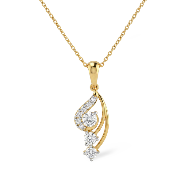 Distinctive Hexagon Frame Lab Grown Diamond Pendant