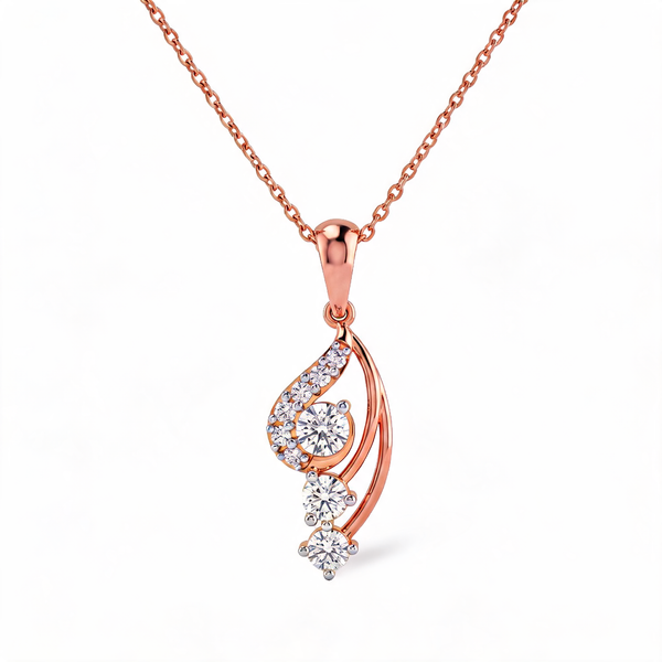 Distinctive Hexagon Frame Lab Grown Diamond Pendant
