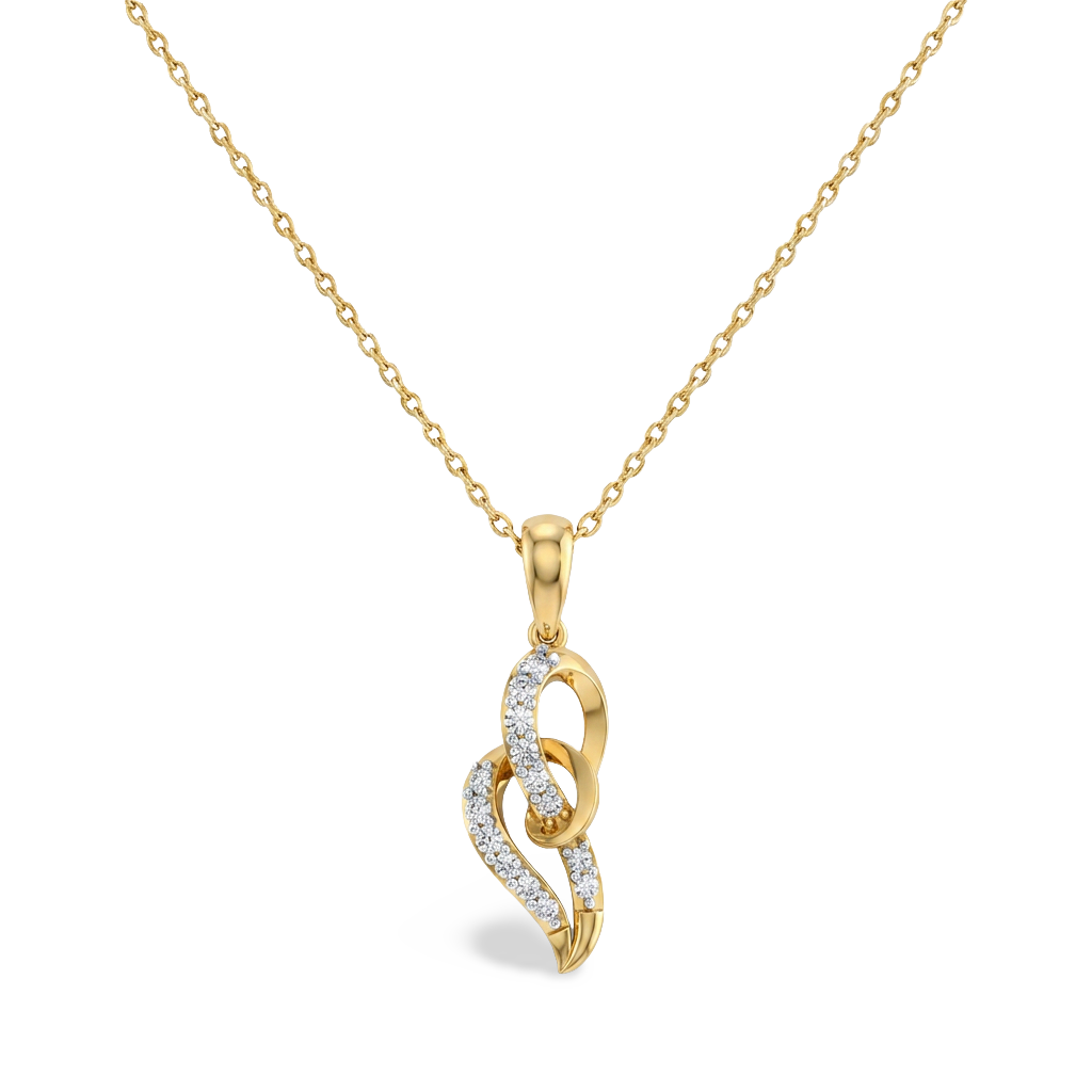 Sparkling Snowflake Theme Lab Grown Diamond Pendant