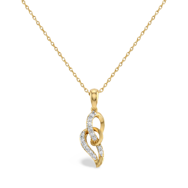 Sparkling Snowflake Theme Lab Grown Diamond Pendant