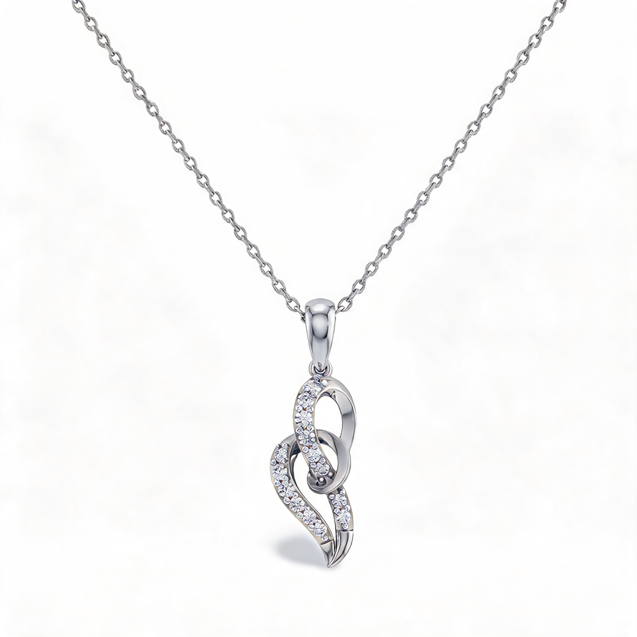 Sparkling Snowflake Theme Lab Grown Diamond Pendant