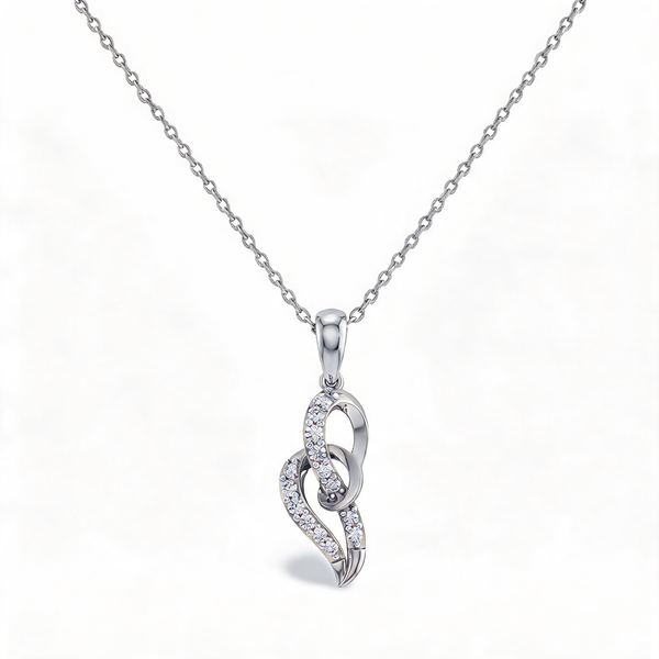 Sparkling Snowflake Theme Lab Grown Diamond Pendant