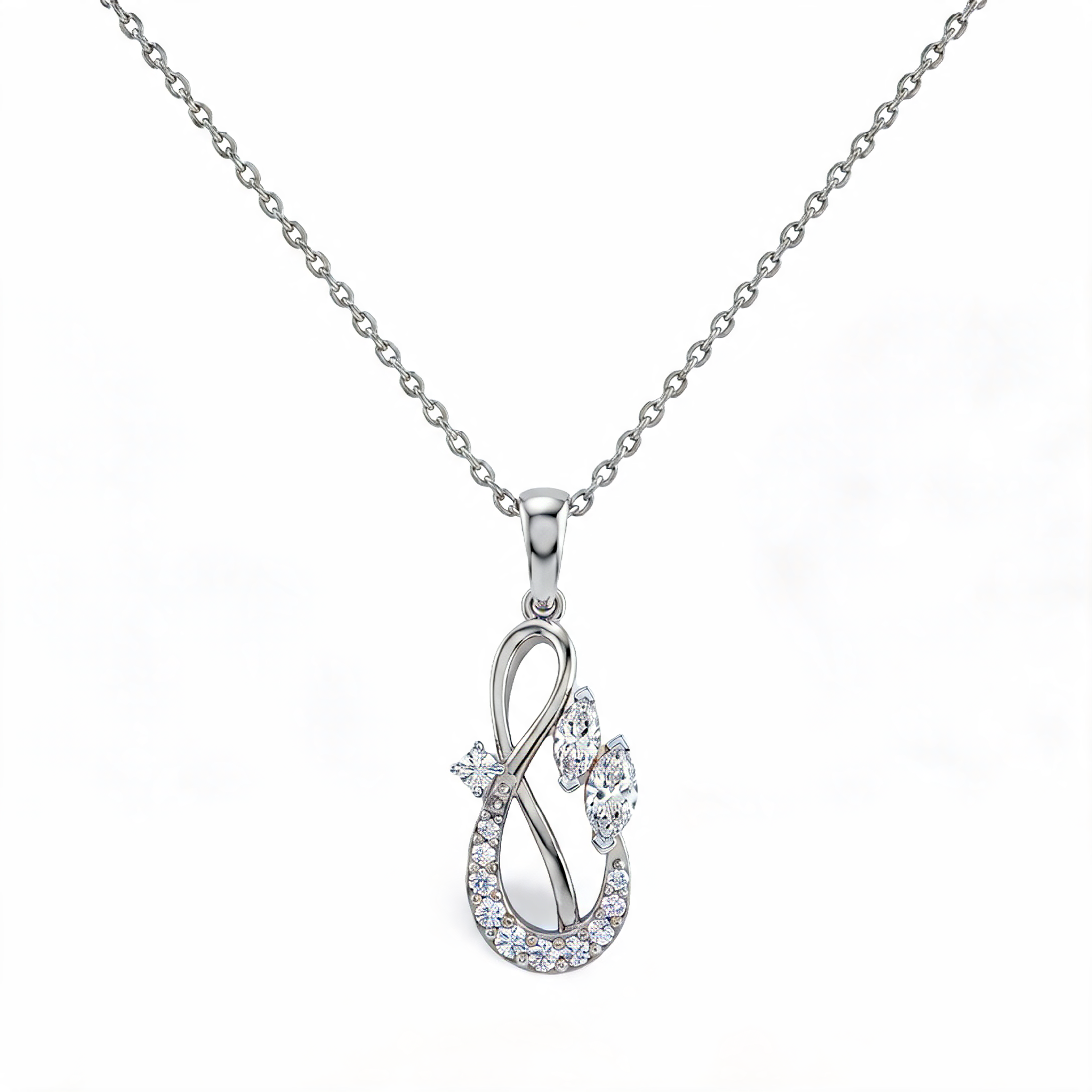 Lovely Petite Solitaire Lab Grown Diamond Pendant