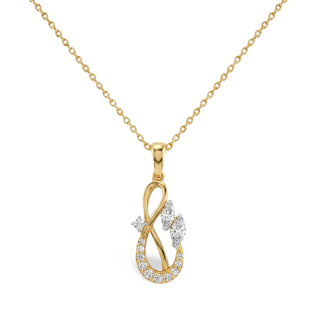 Lovely Petite Solitaire Lab Grown Diamond Pendant