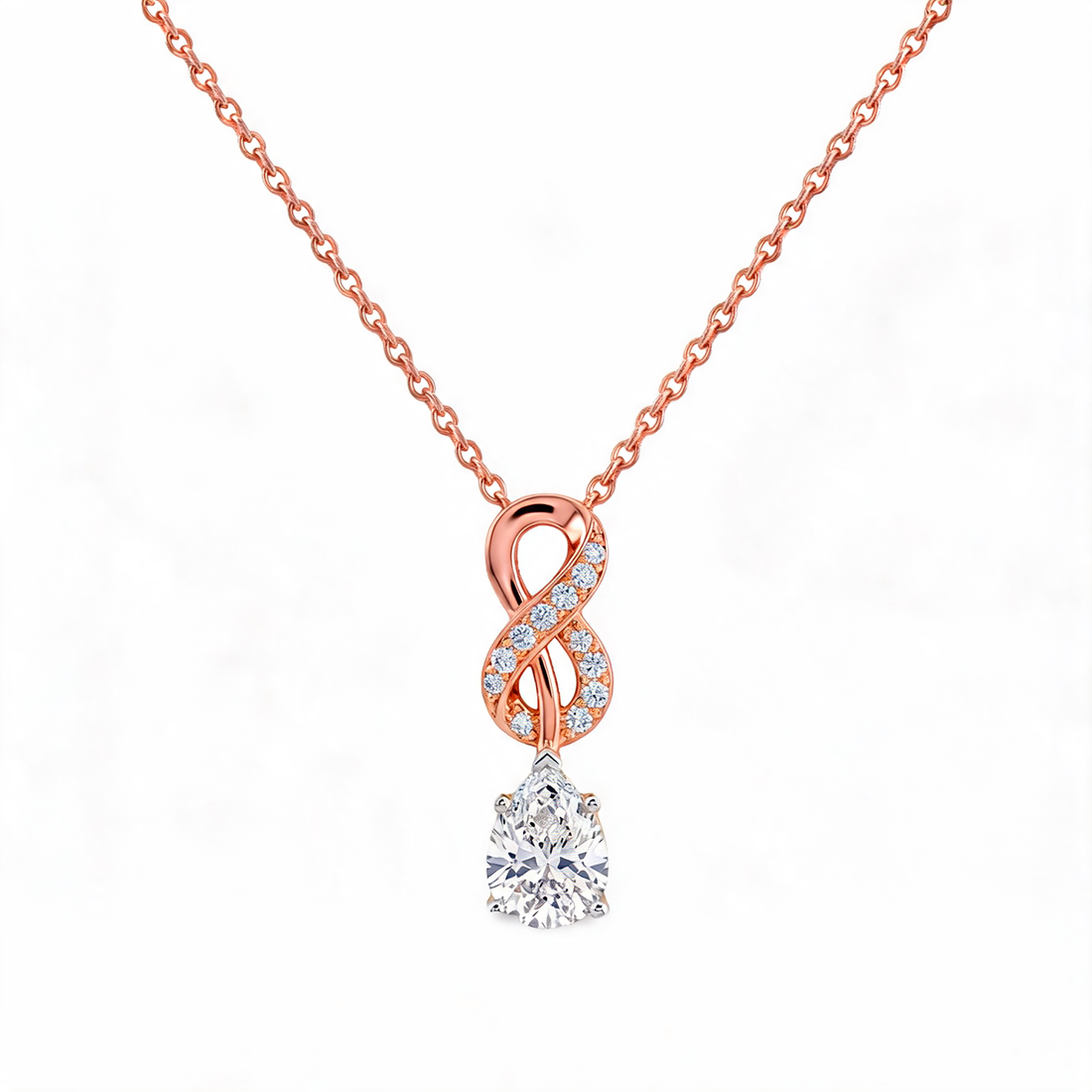 Minimalist Geometric Form Lab Grown Diamond Pendant