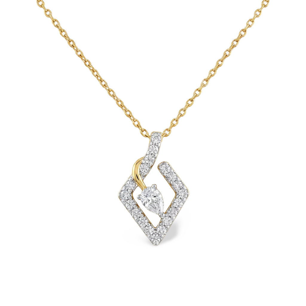 Classic Cluster Setting Lab Grown Diamond Pendant