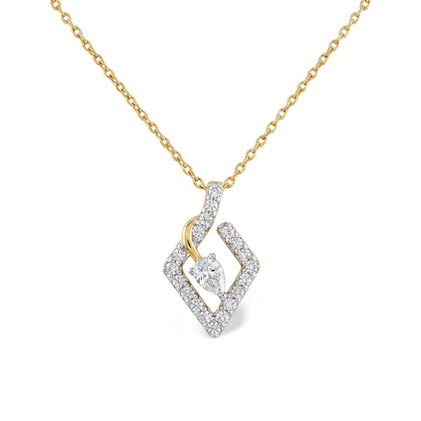 Classic Cluster Setting Lab Grown Diamond Pendant