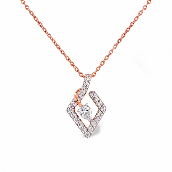Classic Cluster Setting Lab Grown Diamond Pendant