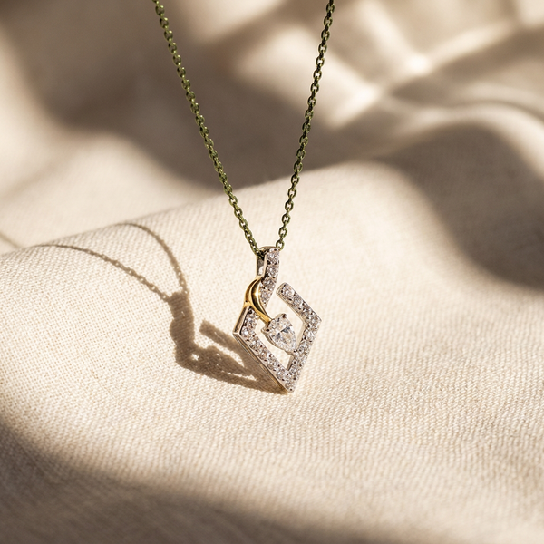 Classic Cluster Setting Lab Grown Diamond Pendant