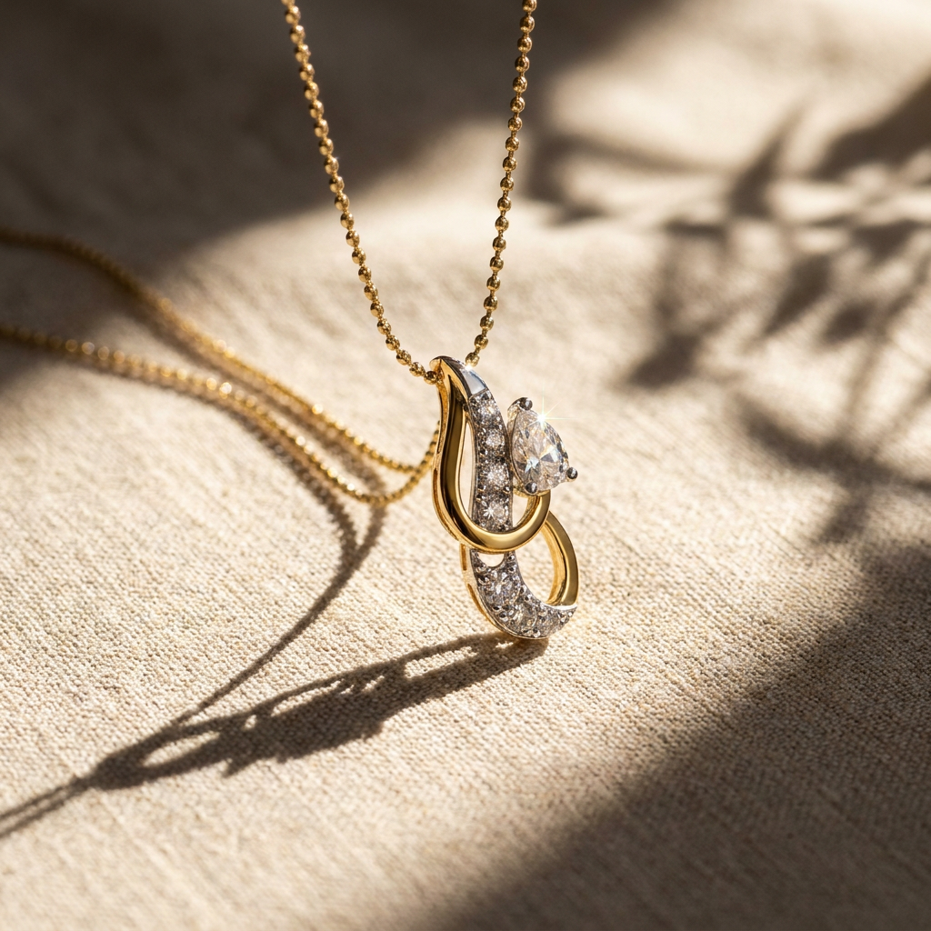 Glorious Filigree Medallion Lab Grown Diamond Pendant
