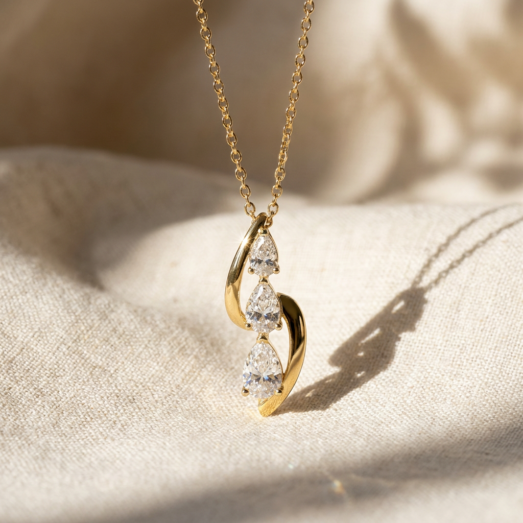 Noble Solitaire Bail Lab Grown Diamond Pendant