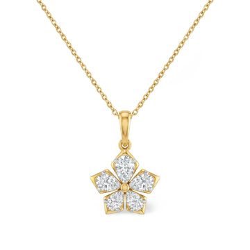 Sophisticated Princess Cut Lab Grown Diamond Pendant