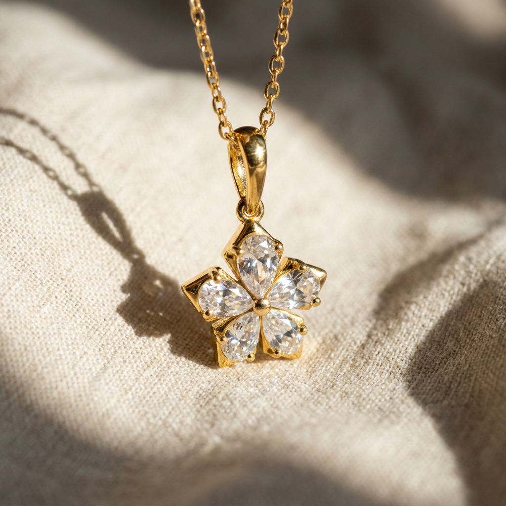 Sophisticated Princess Cut Lab Grown Diamond Pendant