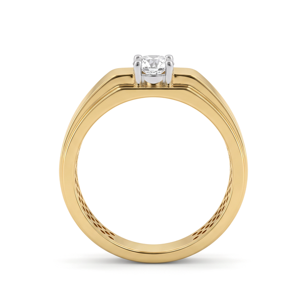 Architect Tapered Prong Round Diamond Band