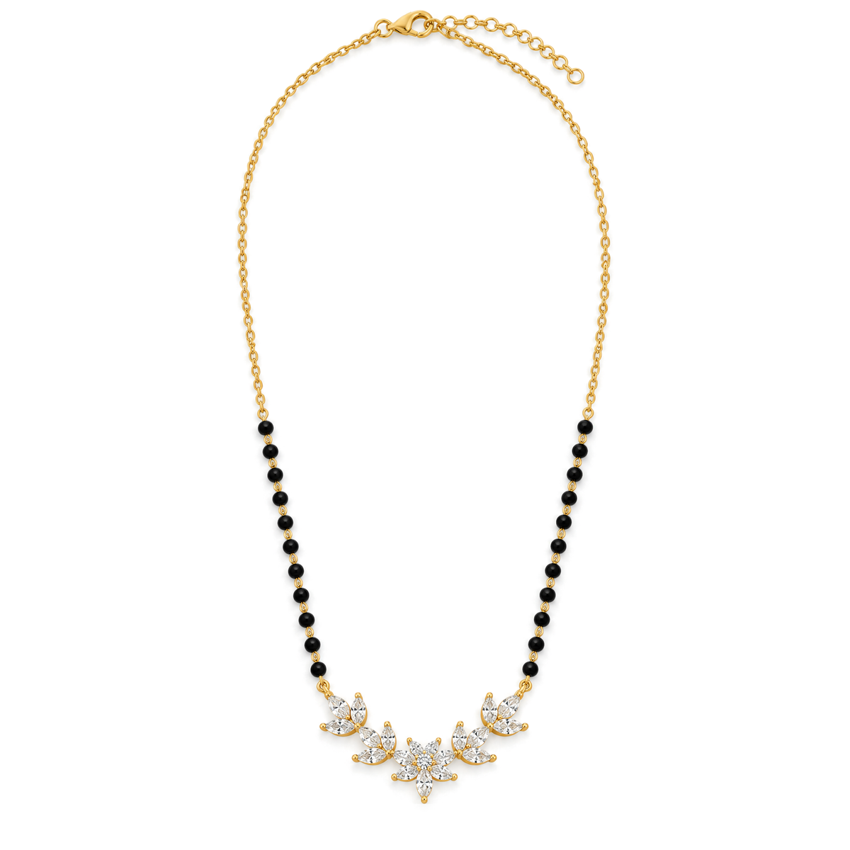 Botanical Marquise Diamond Mangalsutra