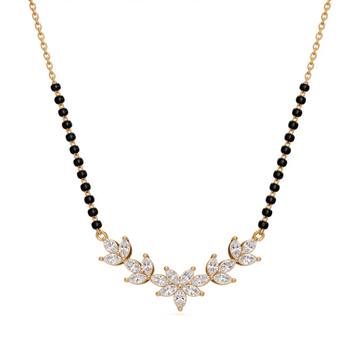Botanical Marquise Diamond Mangalsutra