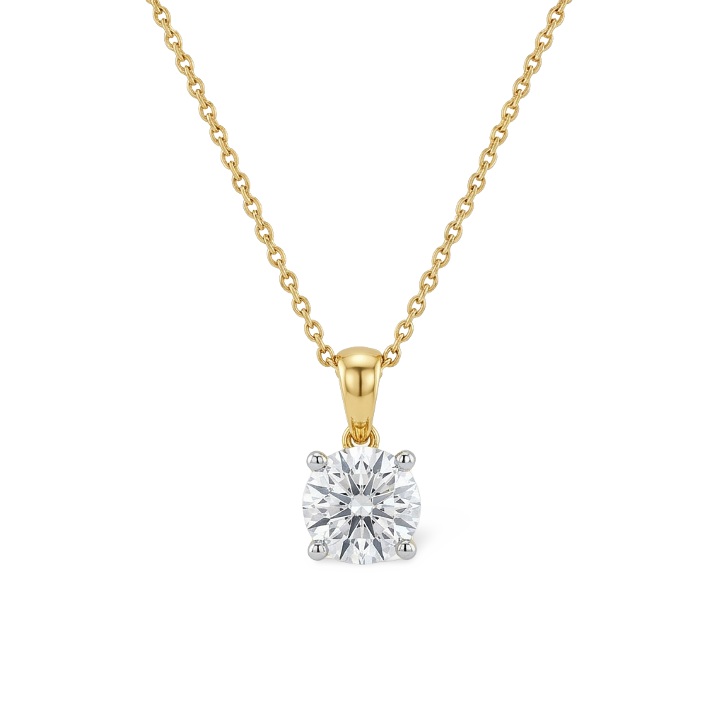 Beautiful Round Brilliant Lab Grown Diamond Pendant