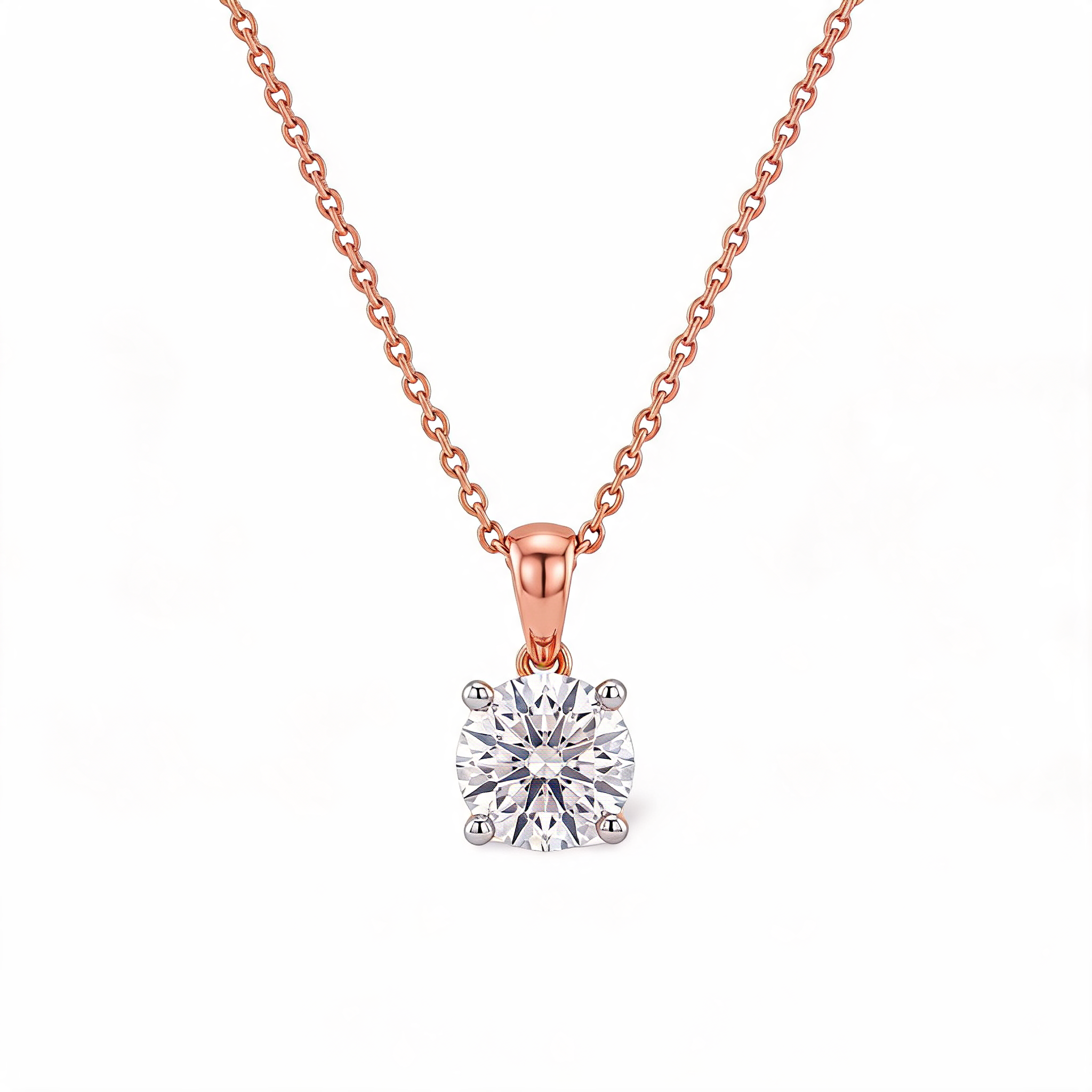 Beautiful Round Brilliant Lab Grown Diamond Pendant