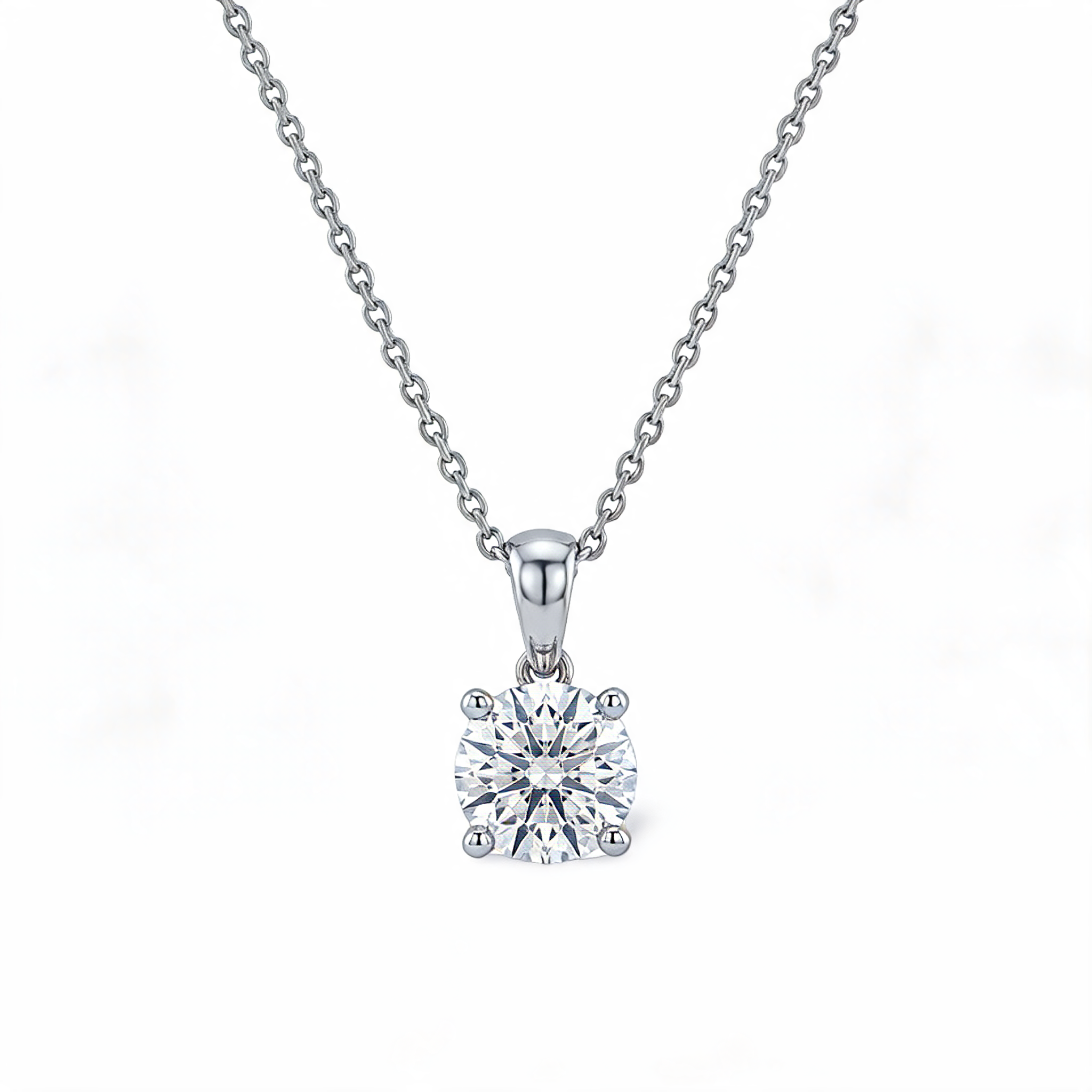 Beautiful Round Brilliant Lab Grown Diamond Pendant